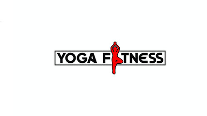 Yoga fitness logo or icon design. Fitness gym or weight loss or fitness training logo or icon.