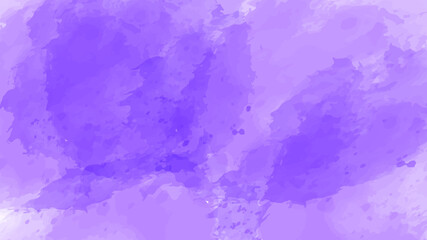 Abstract watercolor background banner, violet color vector texture background. 