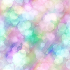 Seamless pale pastel tie dye bokeh texture. Soft tone on tone summer repeat background with washed out sun bleached ink dyed effect. 