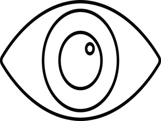 Eye Vector icon that can easily modify or edit

