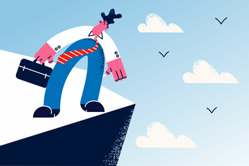 Business challenge and danger concept.