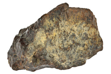 fragment of the NWA 869 meteorite isolated on white background