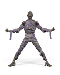 mummy got the power on white background