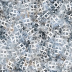 Seamless neutral and white grungy classic abstract surface pattern design for print. High quality illustration. Monochrome earth colored design with white pattern design overlay. Repeat graphic swatch