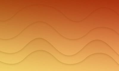 Abstract Orange Curve Background Illustration  with light effect