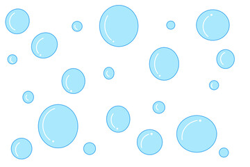 Cartoon bubbles, simple vector drawing