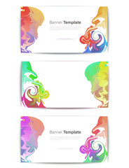 banner flyer template. Futuristic background with copy space
