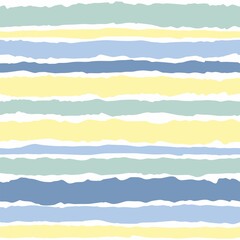 Tile vector pattern with pastel blue, mint green, yellow and white stripes