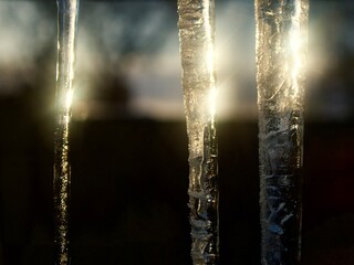 sunset icicles