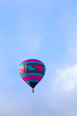 Colorful Hotair Balloon in Flight