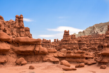landscape on the Goblin state park in the united states of america