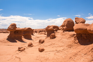 landscape on the Goblin state park in the united states of america