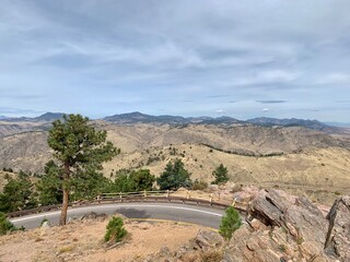 view from the top of the hill beautiful hike Denver Colorado fresh mountain air panoramic fall mountain landscape free