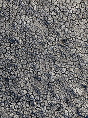 Dry and hot summers dry, cracked soil. The texture of the earth during drought. View from the top....