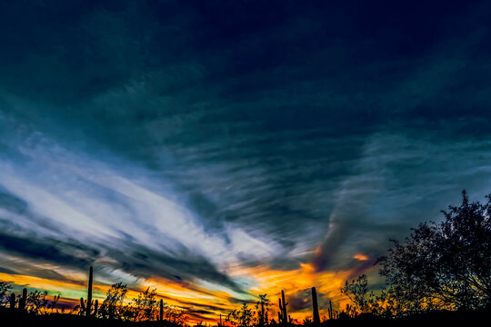 sky, dramatic, arizona, weather 