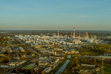 Fototapeta premium lotos oil refinery in gdansk 