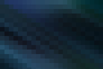 Digital abstract pixeled dark cold colours