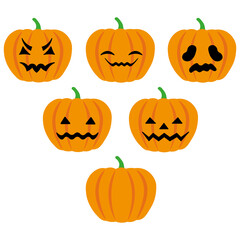 Halloween pumpkin set