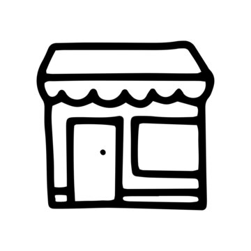 recommend clip art: storefront line vector doodle simple icon design