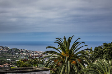 View on La Orotava - is one of most beautiful areas in northern part of Tenerife. Orotava Valley stretches from the sea up to mountains. La Orotava, Tenerife, Canary Islands, Spain.