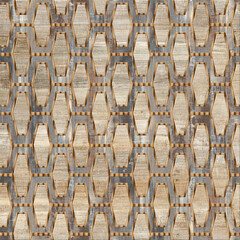 Mosaic background with wood texture in beige and gray tones