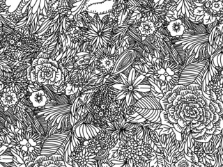 Flower Illustrations B&W Series 3