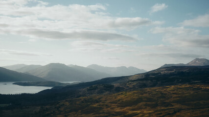 mountains and clouds