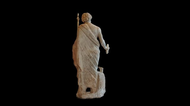 Zeus Statue HD Looped. Alpha channel included.
