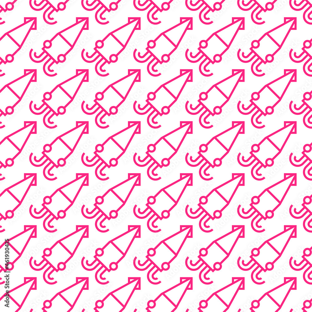 Aufkleber squid game pattern seamless concept version. background for movie squid game.