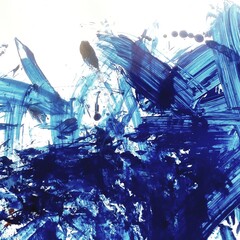 Beautiful blue painting