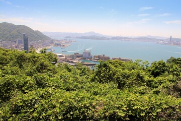 和布刈公園から見た関門海峡