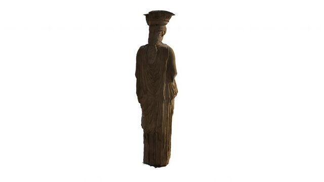 greek statue isolated