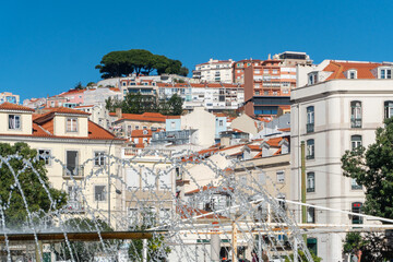 view of the town