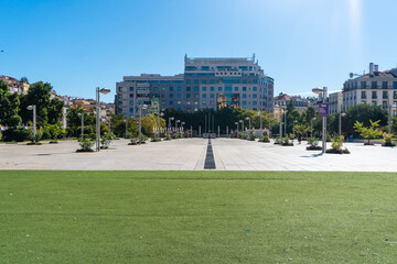 Lisbon famous historic square