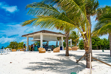 Bar Area at Ocean Cay Island