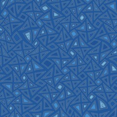 Abstract seamless blue background with triangles