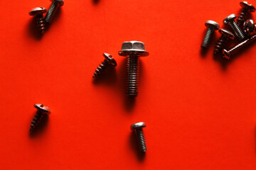 Phillips screwdriver has a head with pointed edges in the shape of a cross