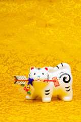 2022年の干支は壬寅（みずのえ・とら）虎　寅年の年賀状素材