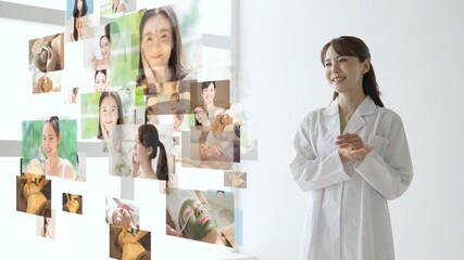 Obraz premium ビューティーアドバイザー コンセプトイメージ