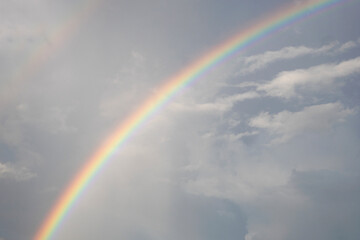 A Colorful Rainbow on the sky.