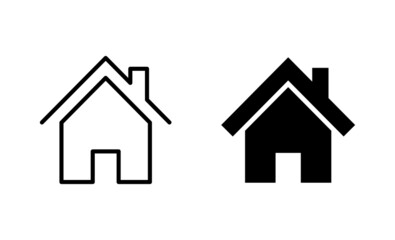 House icons set. Home sign and symbol