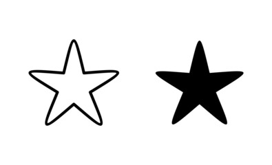 Star Icons set. rating sign and symbol. favourite star icon
