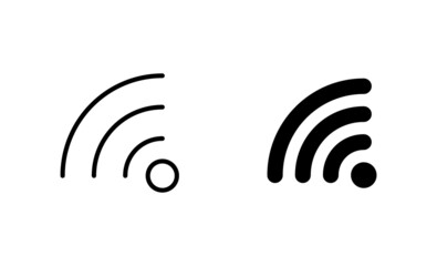 Wifi icons set. signal sign and symbol. Wireless  icon