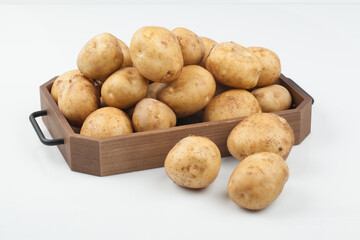 감자,바구니,신선한,야채,웰빙,유기농,음식,음식재료,채소,흙