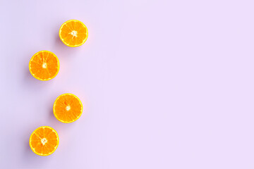 Natural Vitamin C oranges. Healthy fruit on a white background