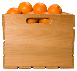 Orange Crate isolated on white background