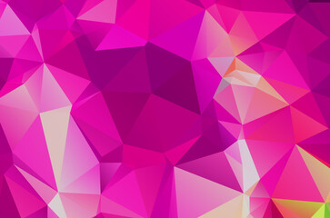 Colorful purple vivid polygonal triangular background pattern