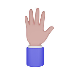 3d hand illustration png element