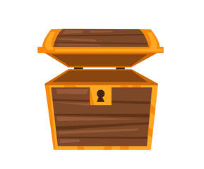 Vector illustration of treasure chest 