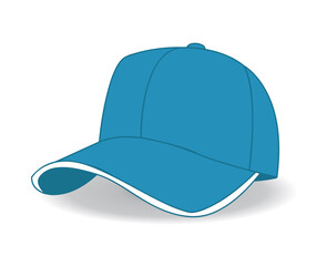 baseball cap vector illustration on white 